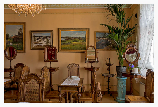Our Favorite Antique Art in Cafes