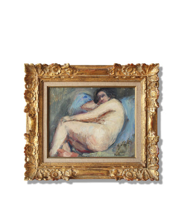 Nu sur Bleu - French Art Shop