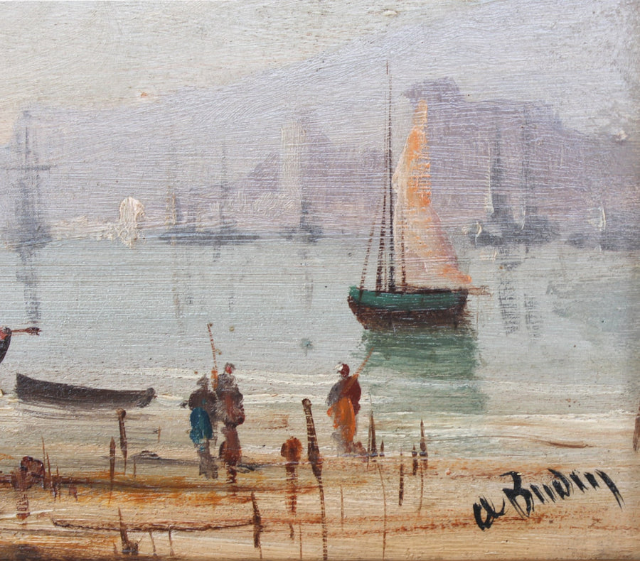 French Antique Marine Painting for sale 