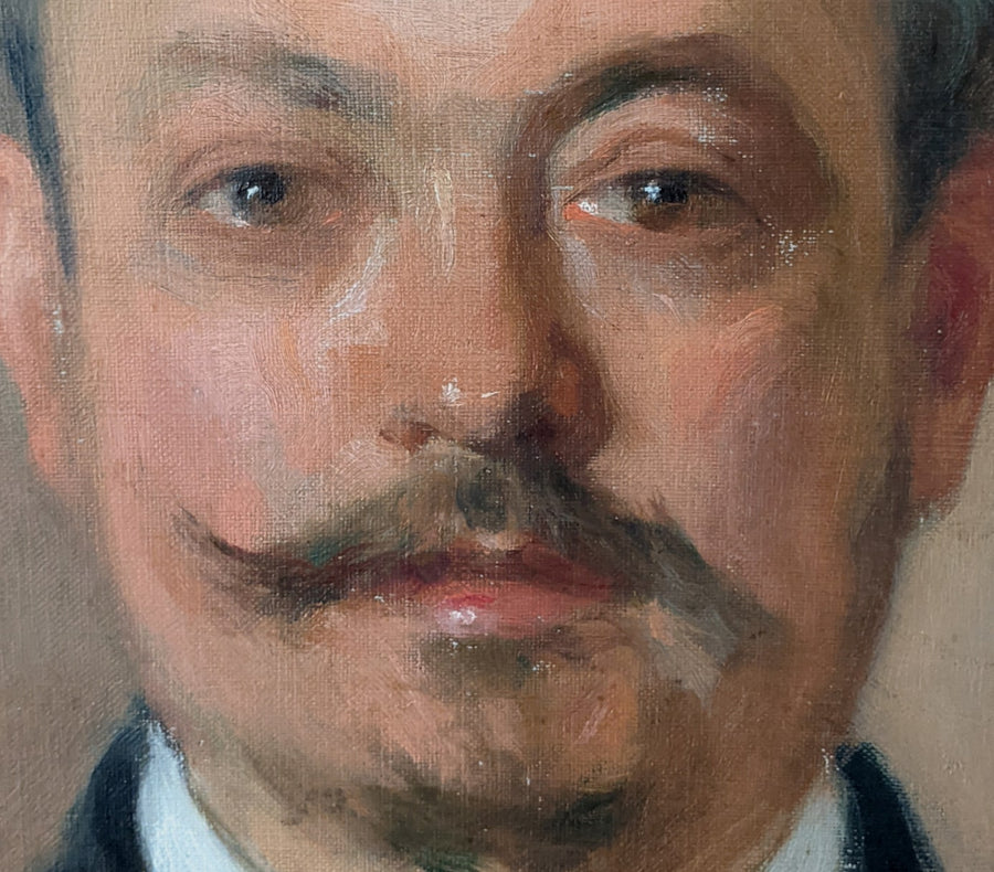 Antique oil painting portrait man italian for sale