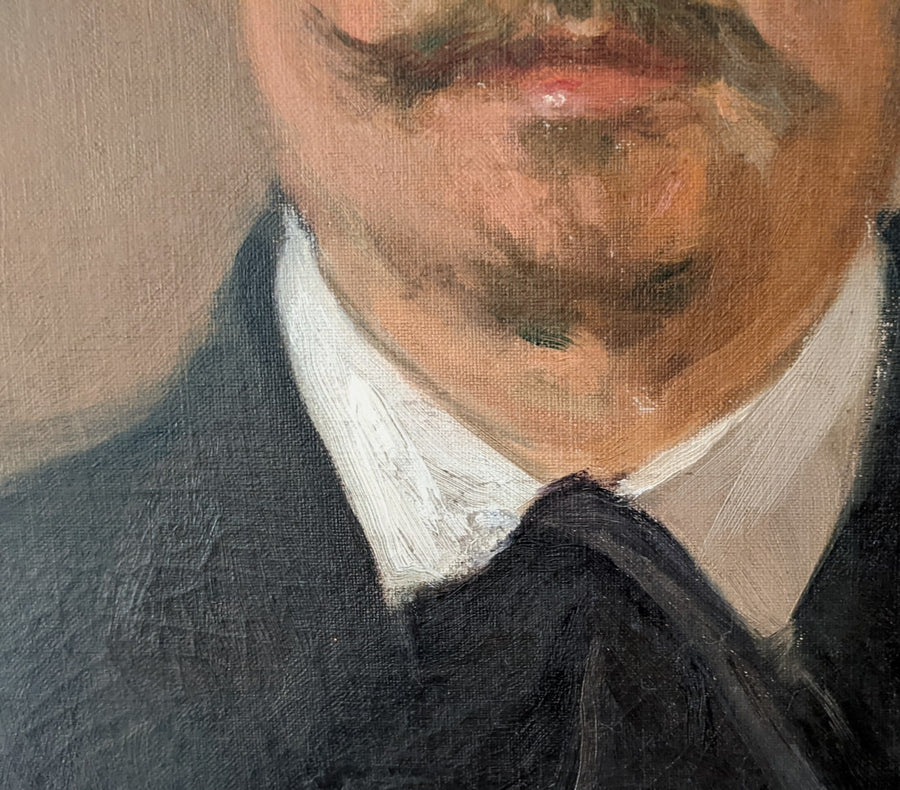 Antique oil painting portrait man italian for sale
