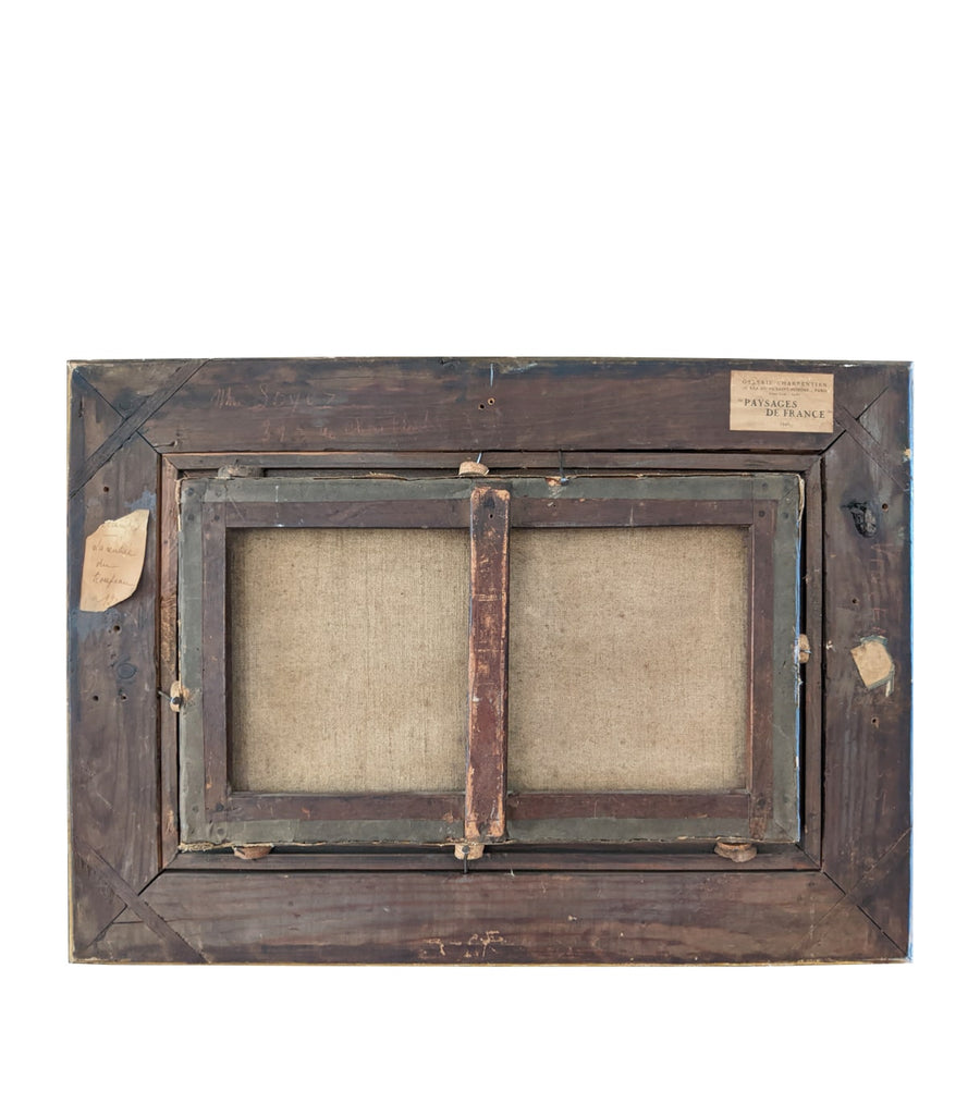 antique french landscape painting