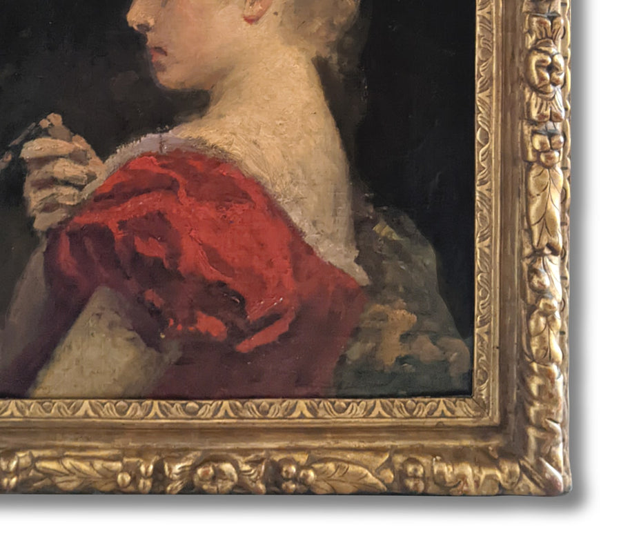 Woman in Red