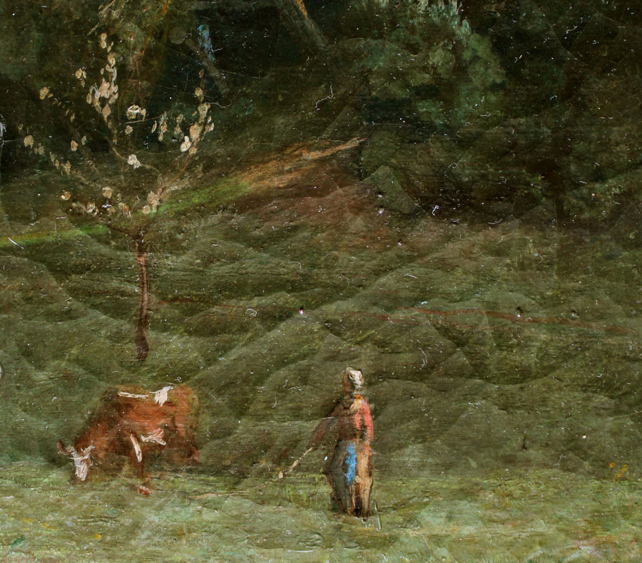 antique french barbizon landscape 