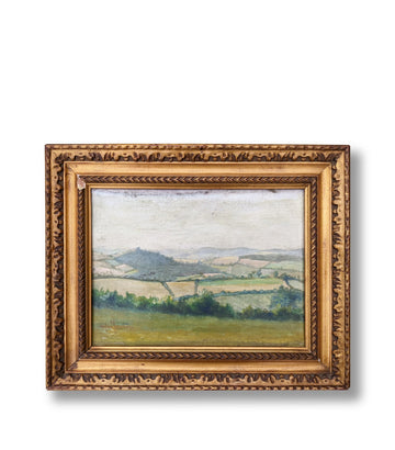 chateau landscape painting