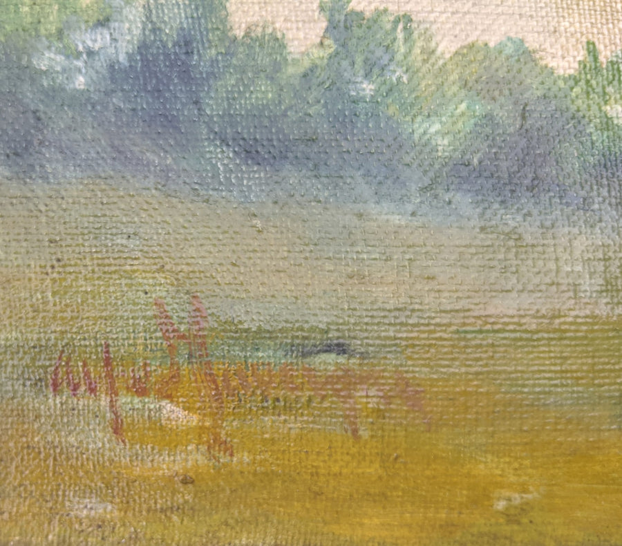 chateau landscape painting
