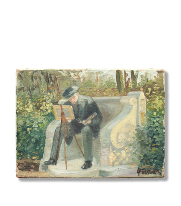 Peintre Assis - French Art Shop