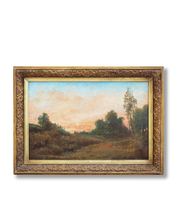 antique french oil painting original for sale 