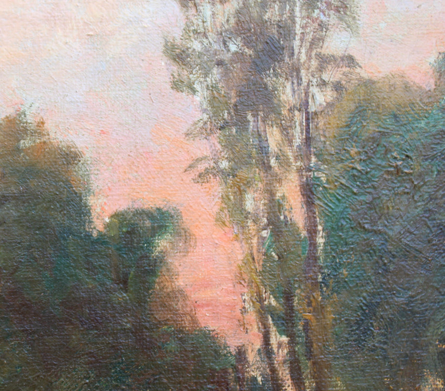 antique french oil painting original for sale 