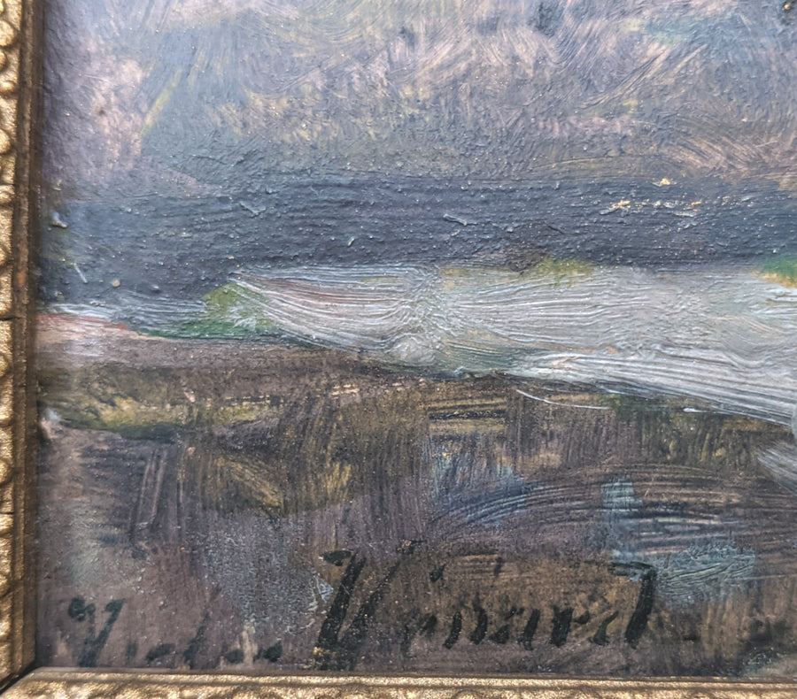 antique impressionist french landscape painting for sale
