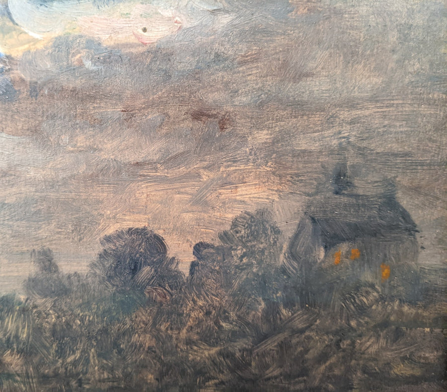 antique impressionist french landscape painting for sale