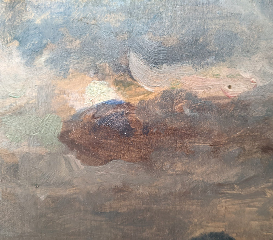 antique impressionist french landscape painting for sale