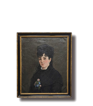 Woman in Black - French Art Shop