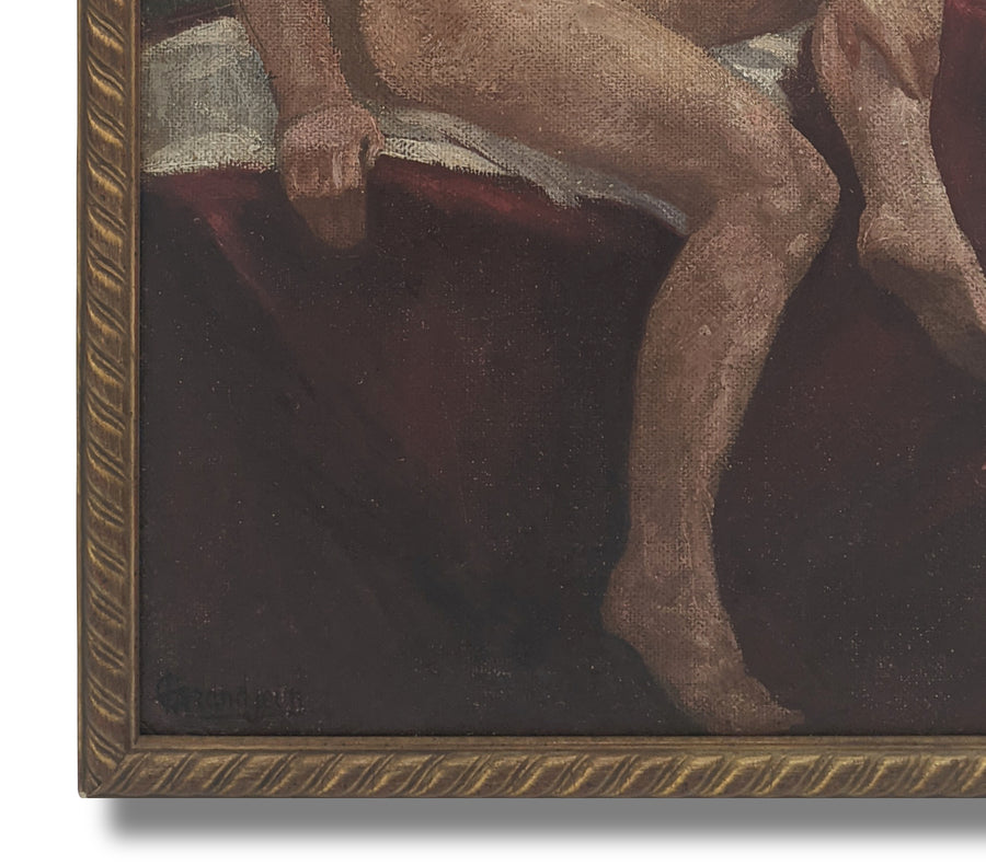 Nu sur Fauteuil - French Art Shop