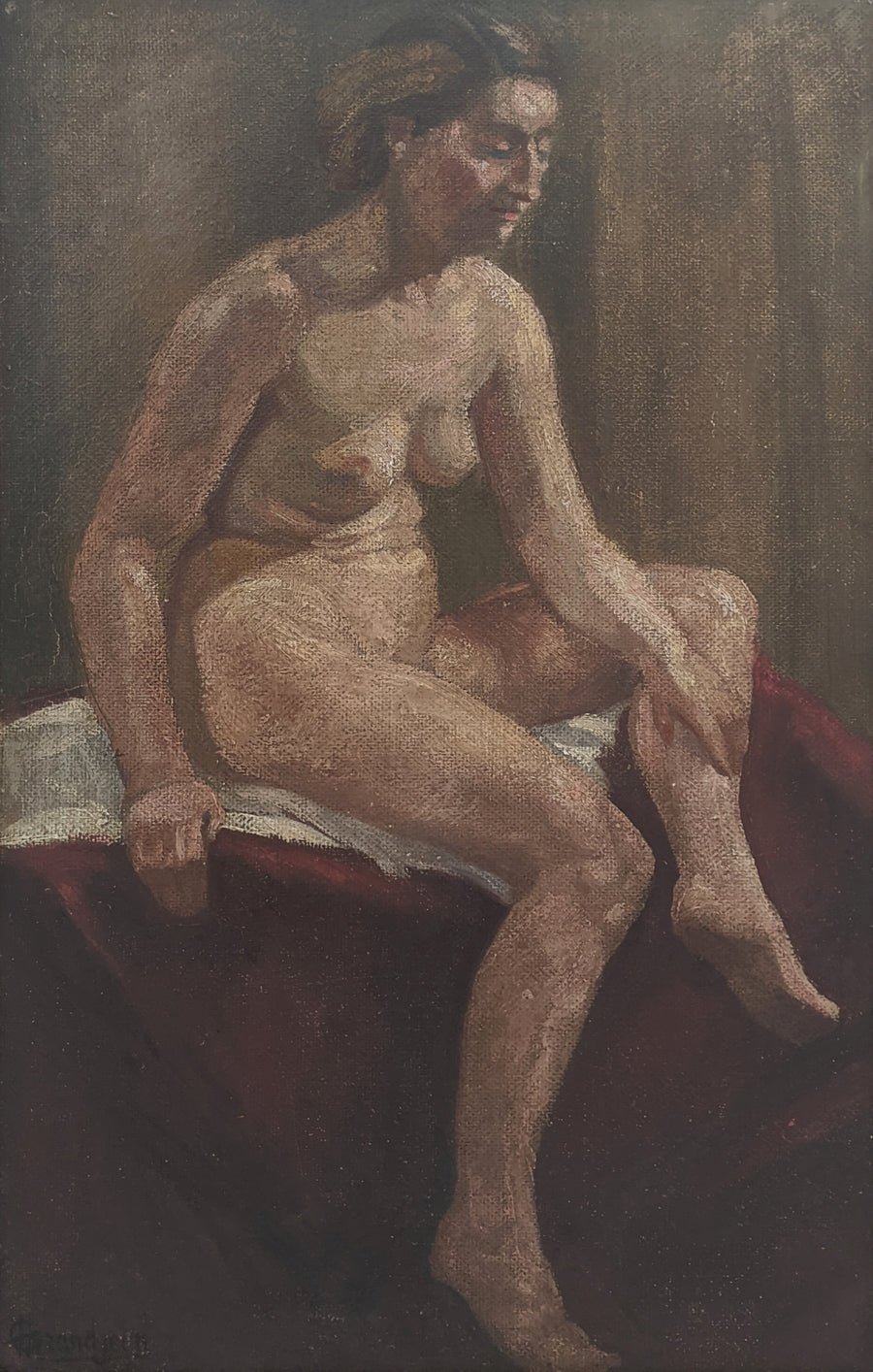 Nu sur Fauteuil - French Art Shop