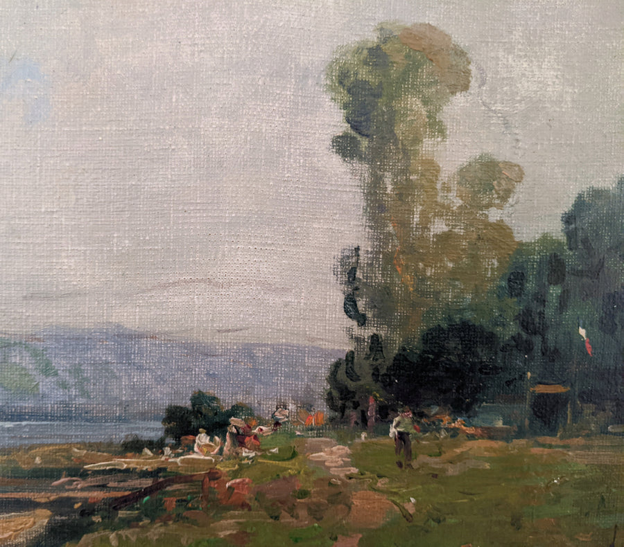 To be edited: The Moored Boat - French Art Shop