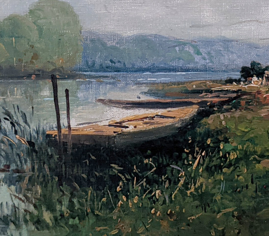 To be edited: The Moored Boat - French Art Shop