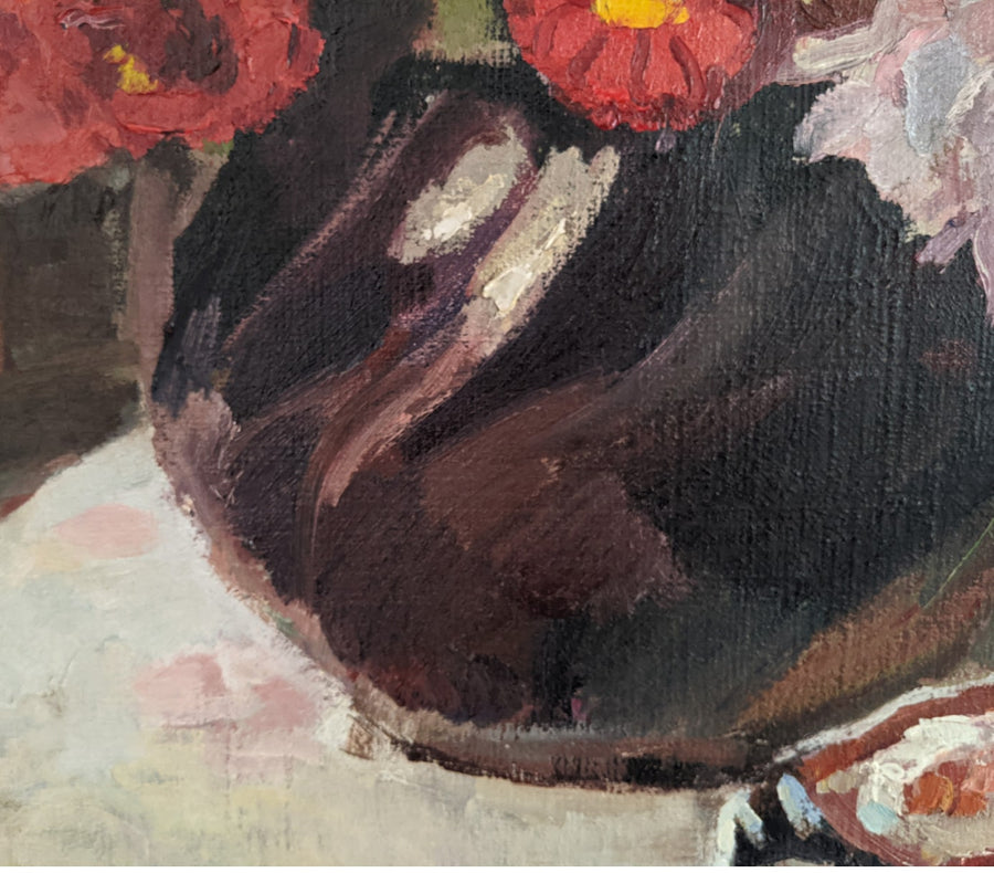 To be edited: Flowers and Bowl - French Art Shop