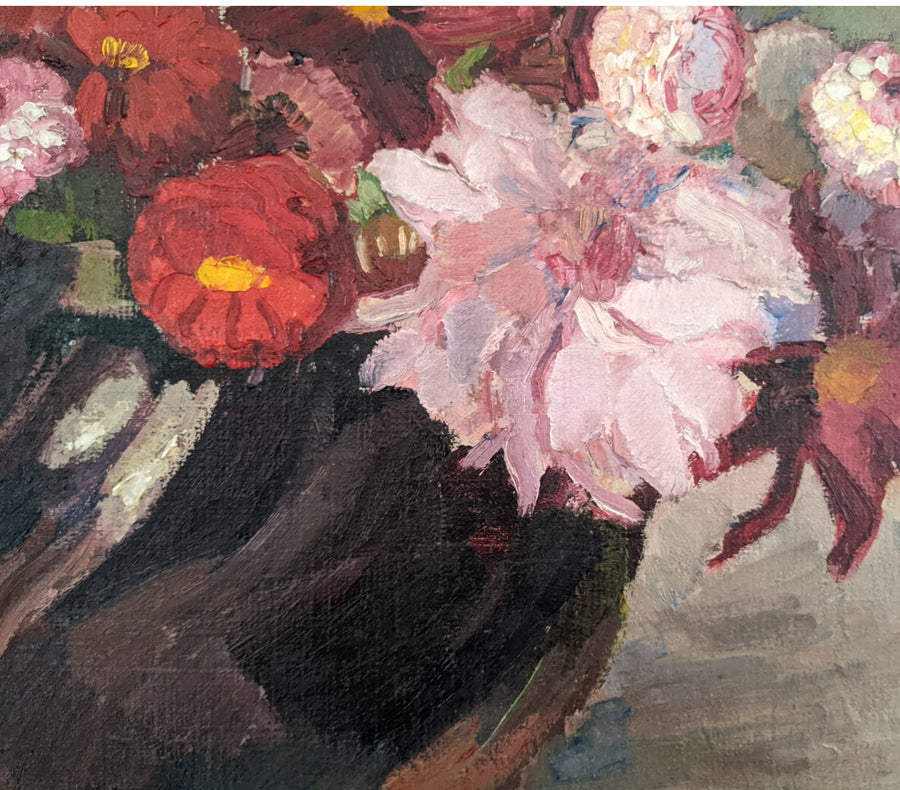To be edited: Flowers and Bowl - French Art Shop