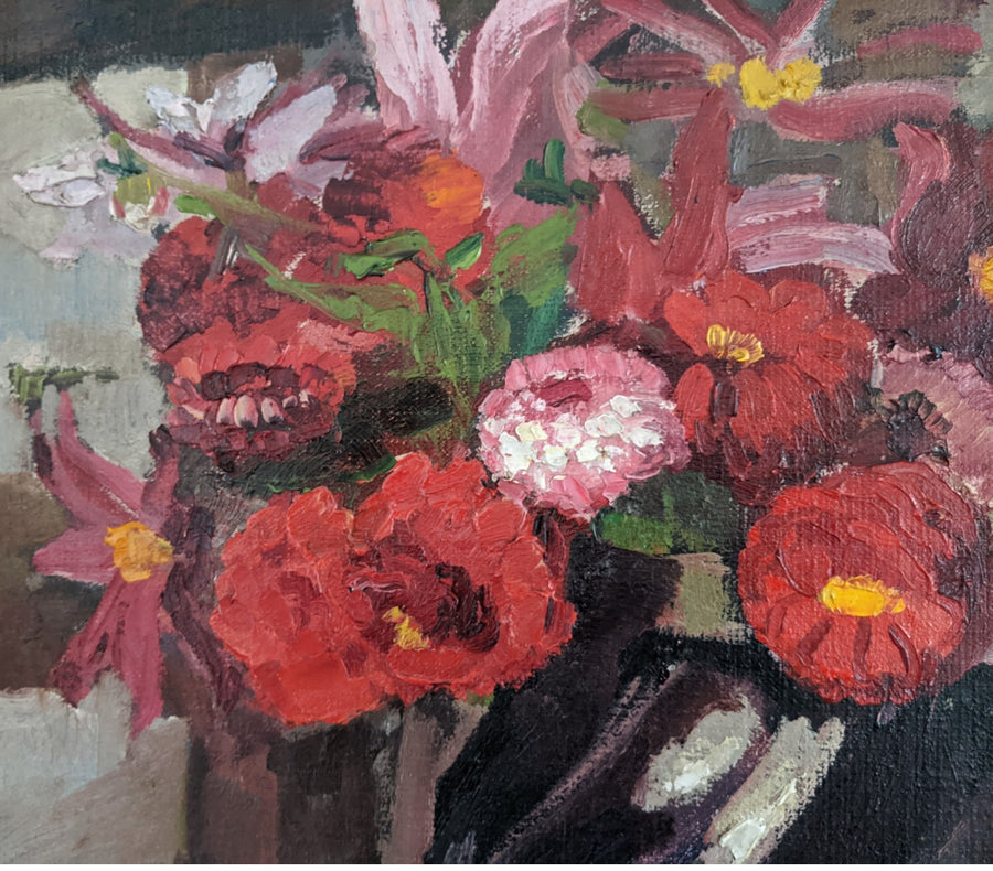 To be edited: Flowers and Bowl - French Art Shop