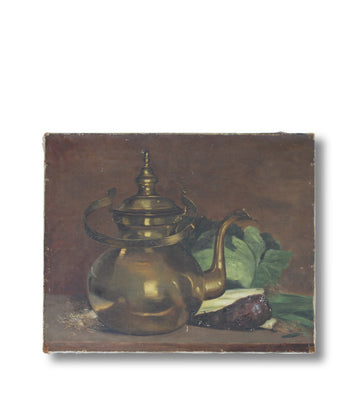 Teapot & Greens - French Art Shop