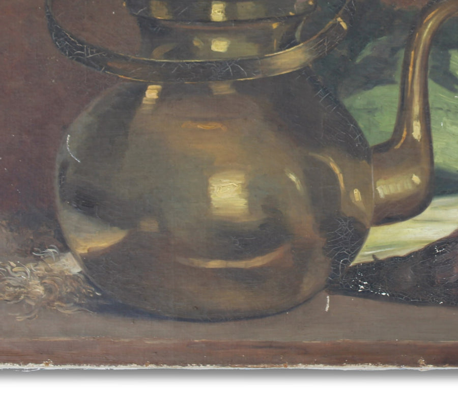 Teapot & Greens - French Art Shop