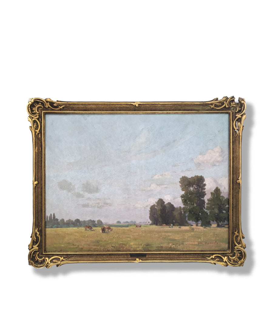 antique french impressionist landscape painting for sale