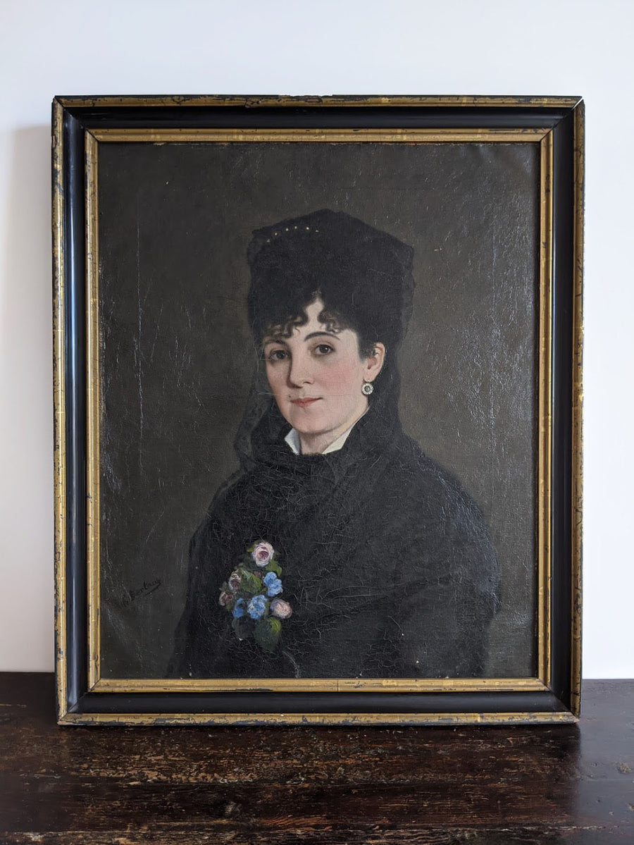 Woman in Black - French Art Shop
