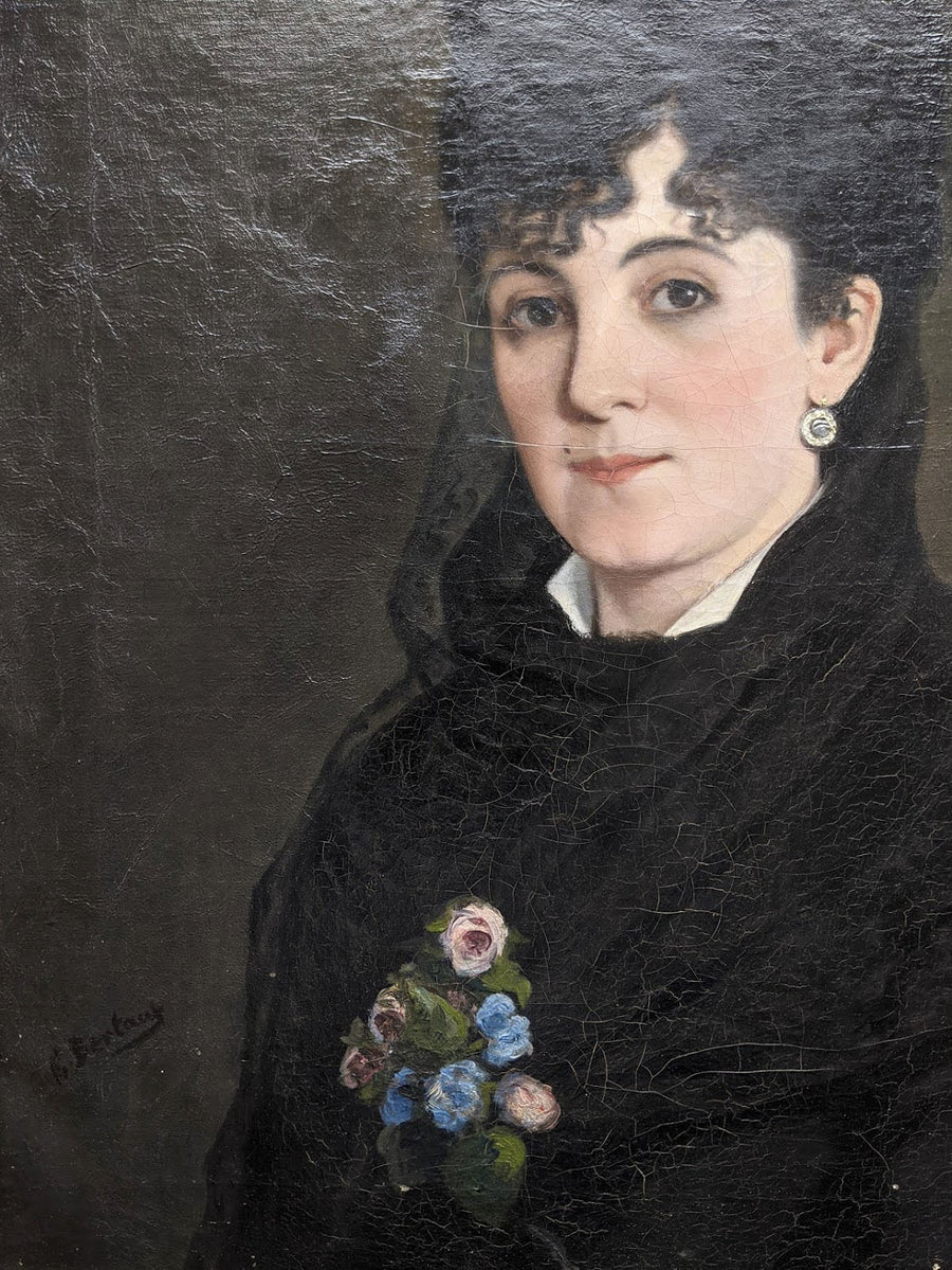 Woman in Black - French Art Shop